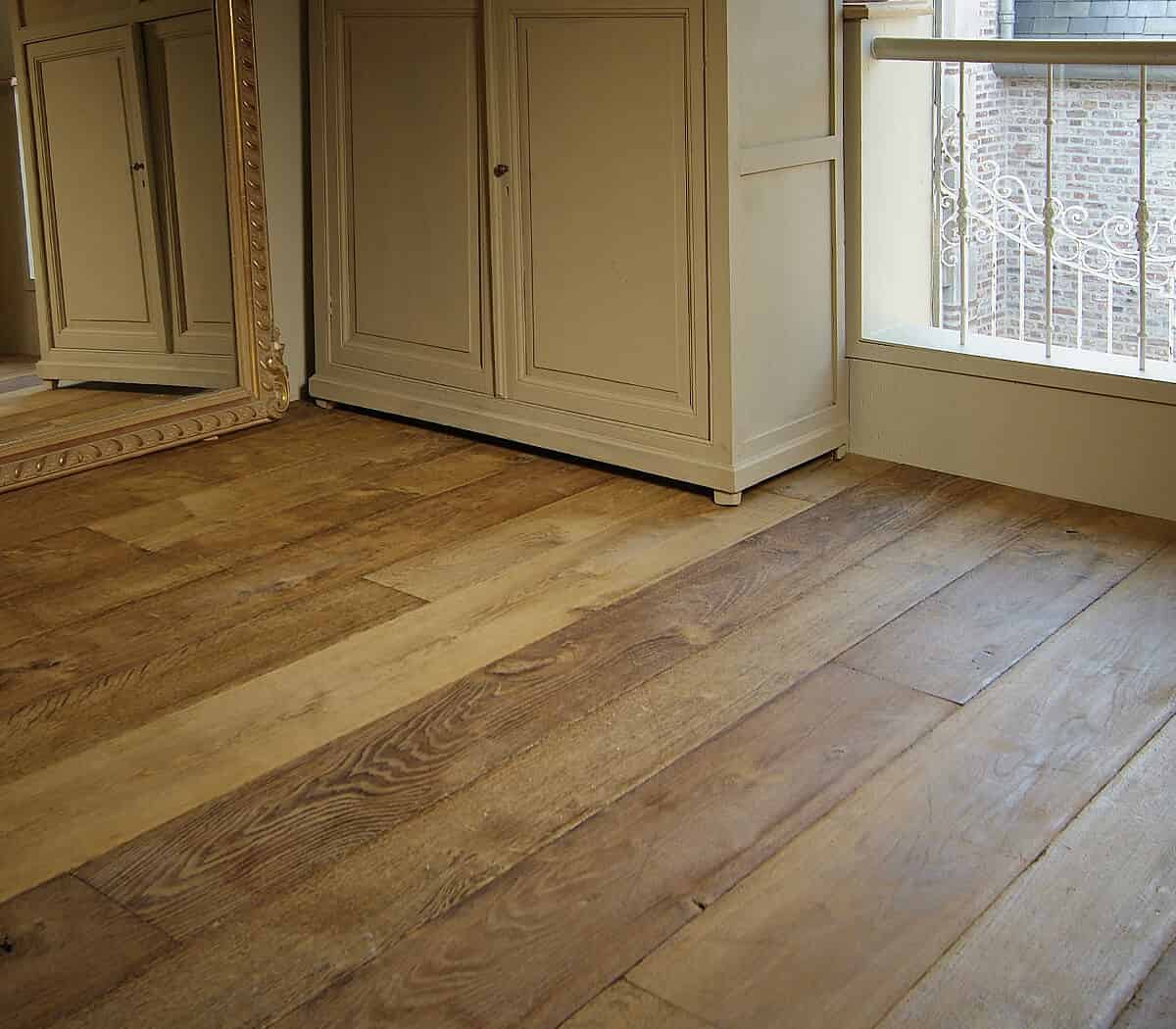19e-eeuws-verouderd-eiken-planken-vieux-brun