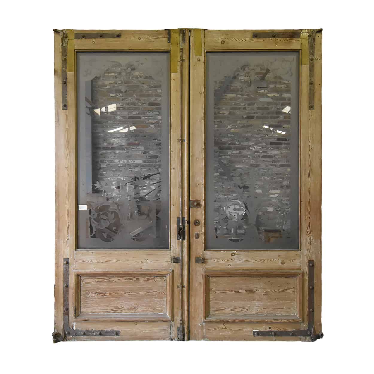 Dubbele-deur-met-geetst-glas