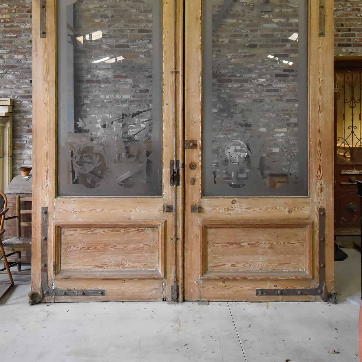 Dubbele-deur-met-geetst-glas