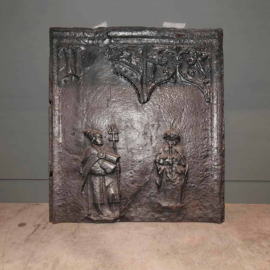 Gietijzeren-haardplaat