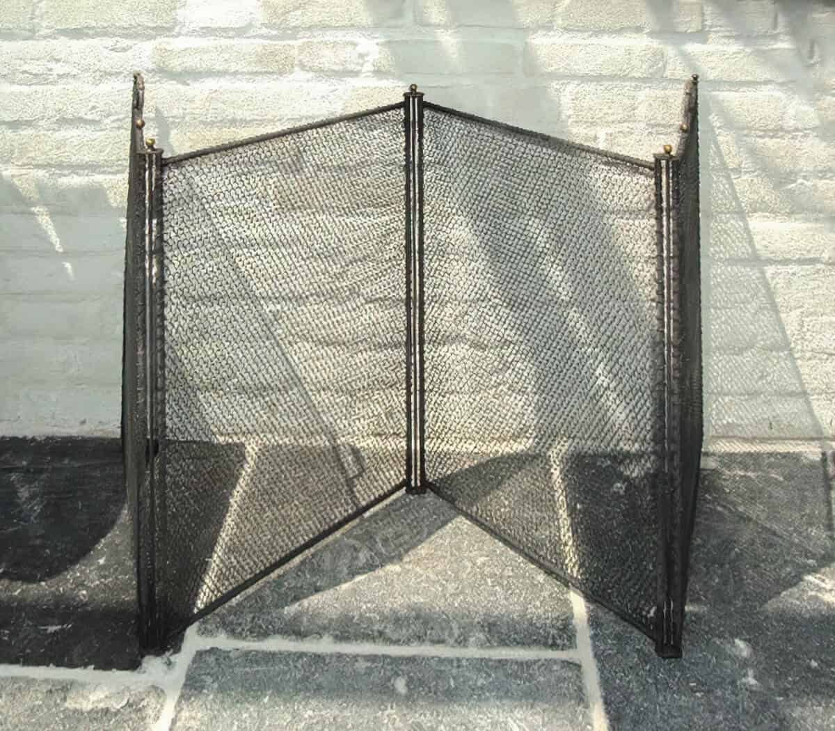 Haardscherm-vierdelig