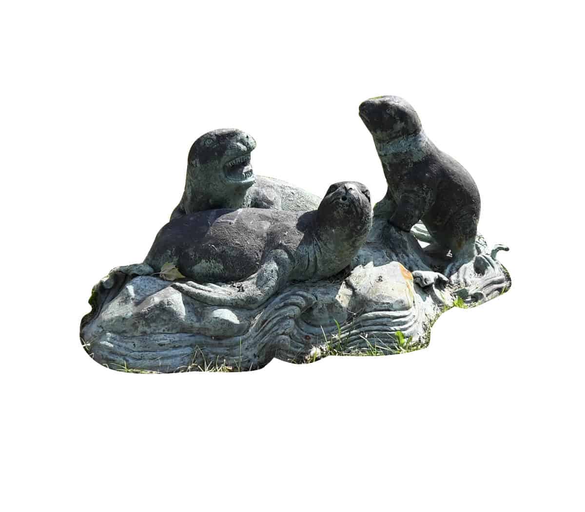 Bronze-zeehonden-fontein