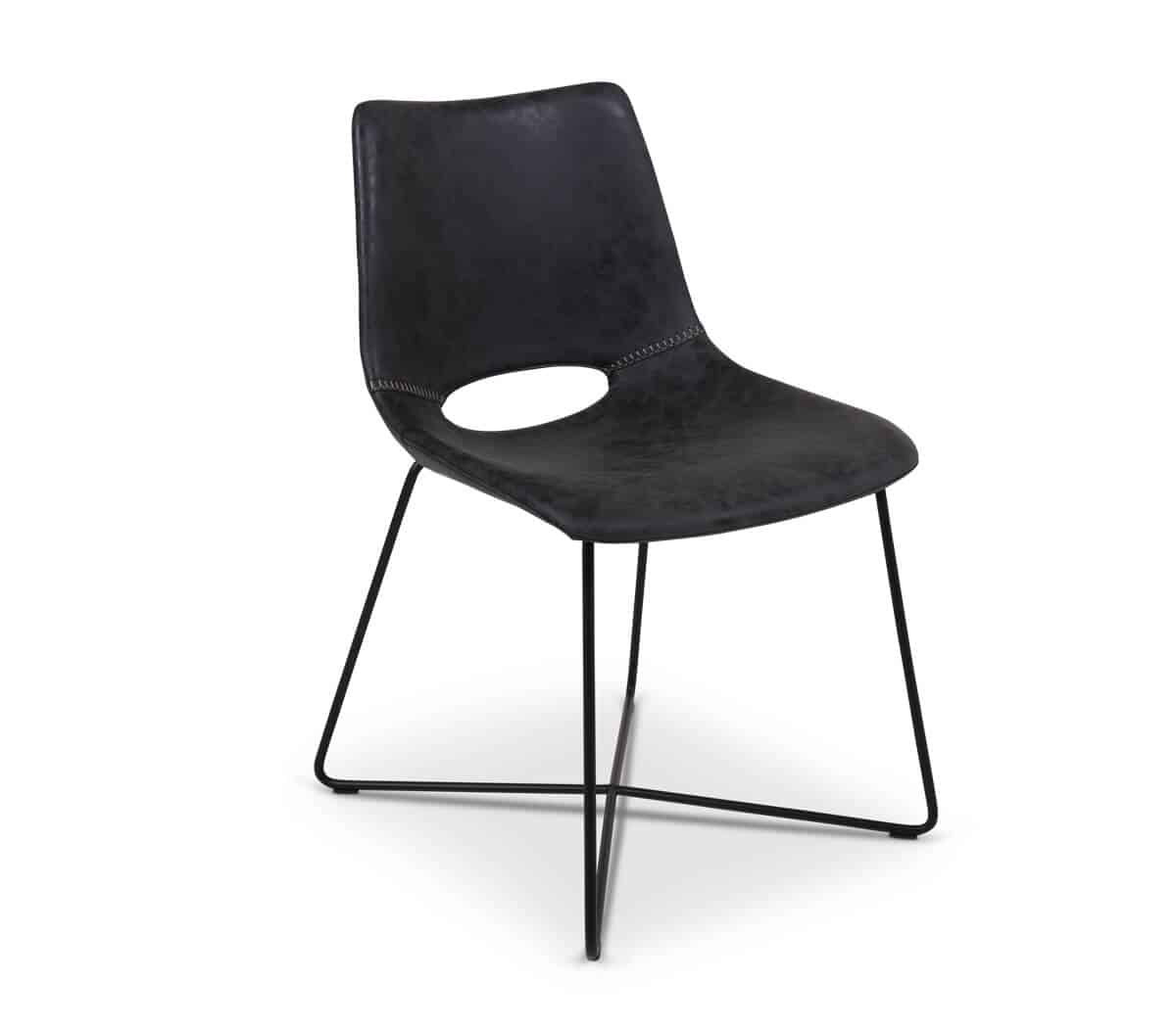 eetkamerstoel-metaal-leer