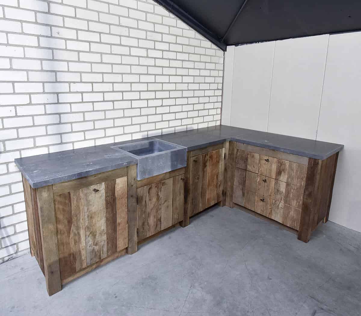 eiken-houten-hoekkeuken