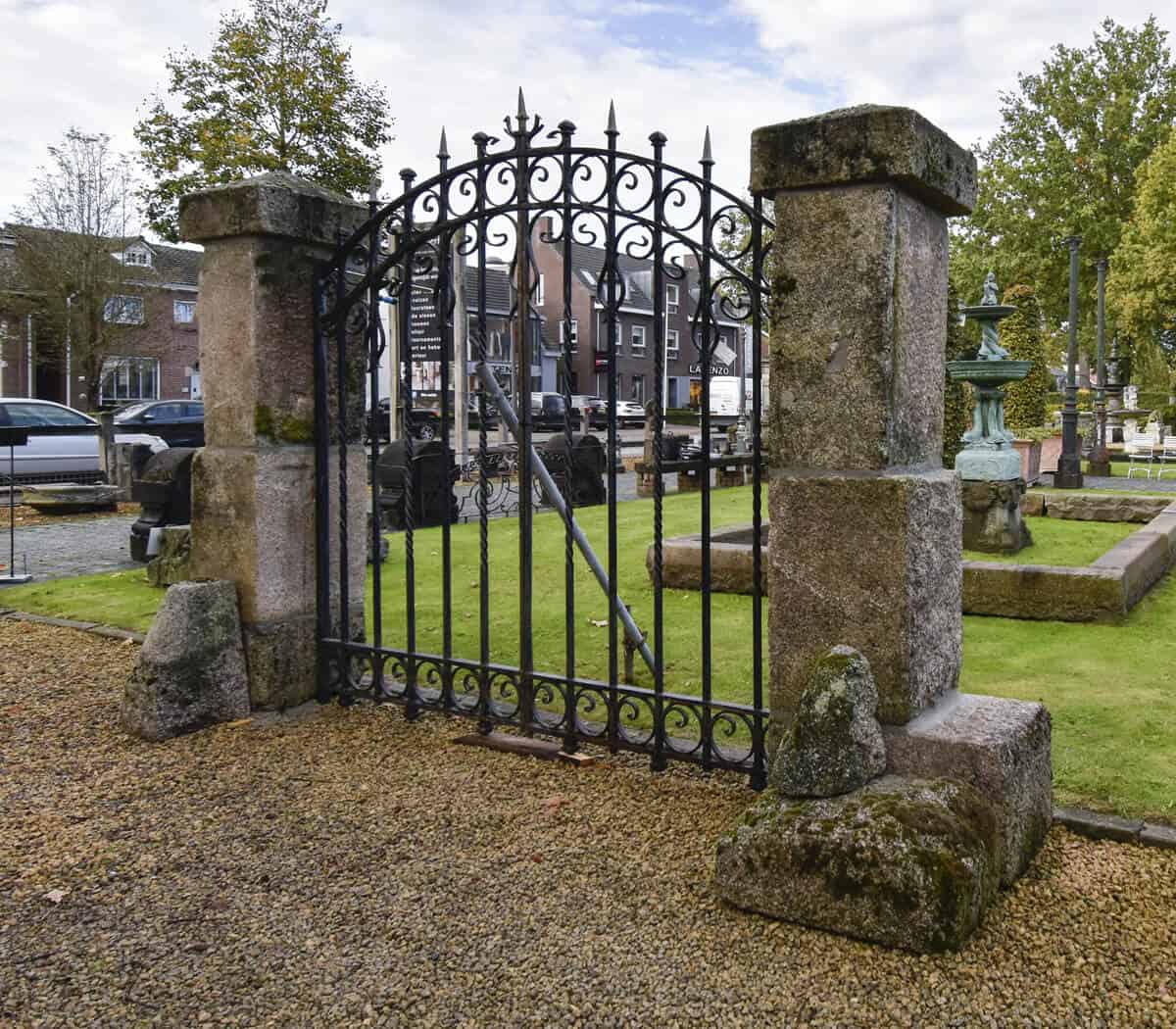 Granieten-poortpalen