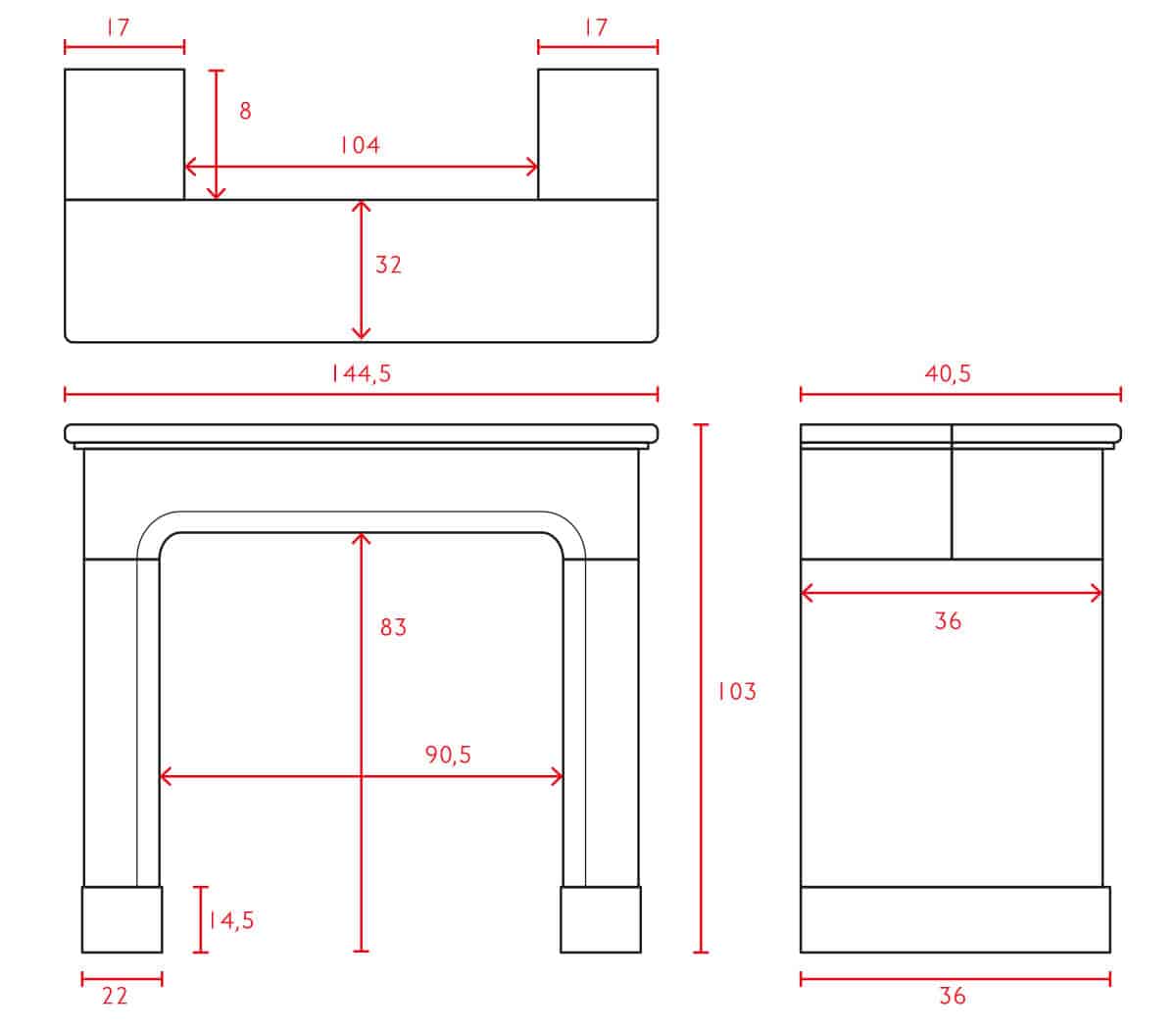 Zwart-marmeren-modillion-ombouwschouw-