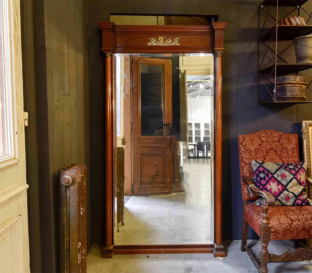 Antieke-spiegel-met-facet-glas