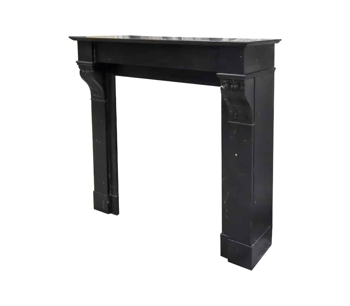 Zwart-marmeren-modillion-voorzetschouw