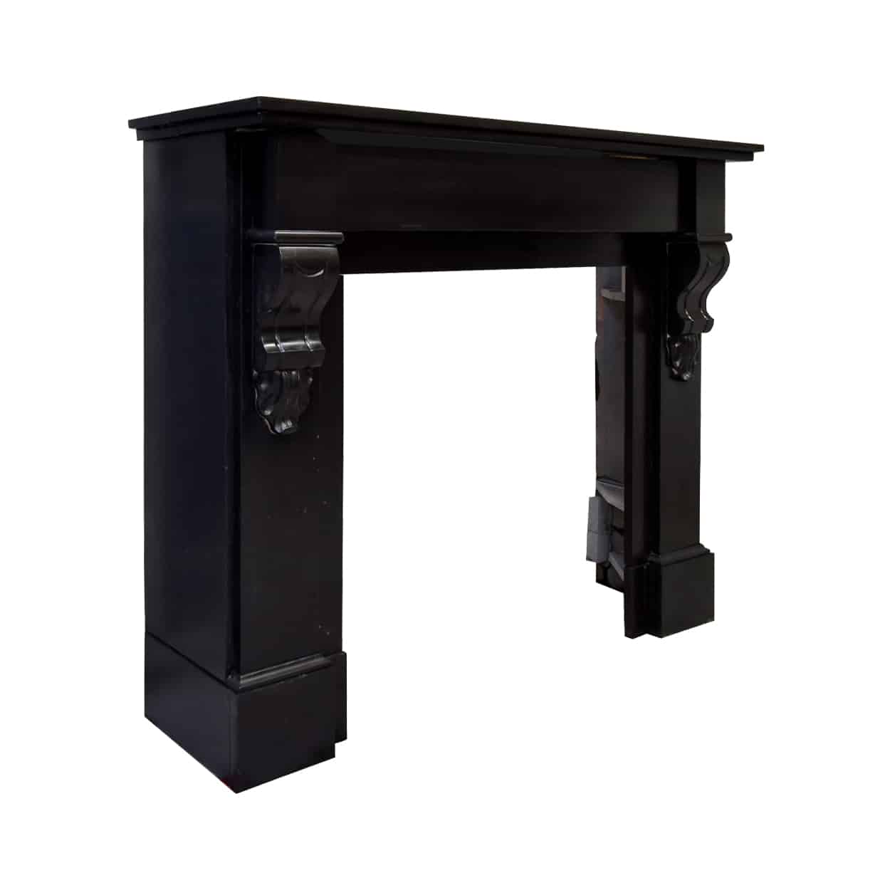 Zwart-marmeren-modillion-voorzetschouw