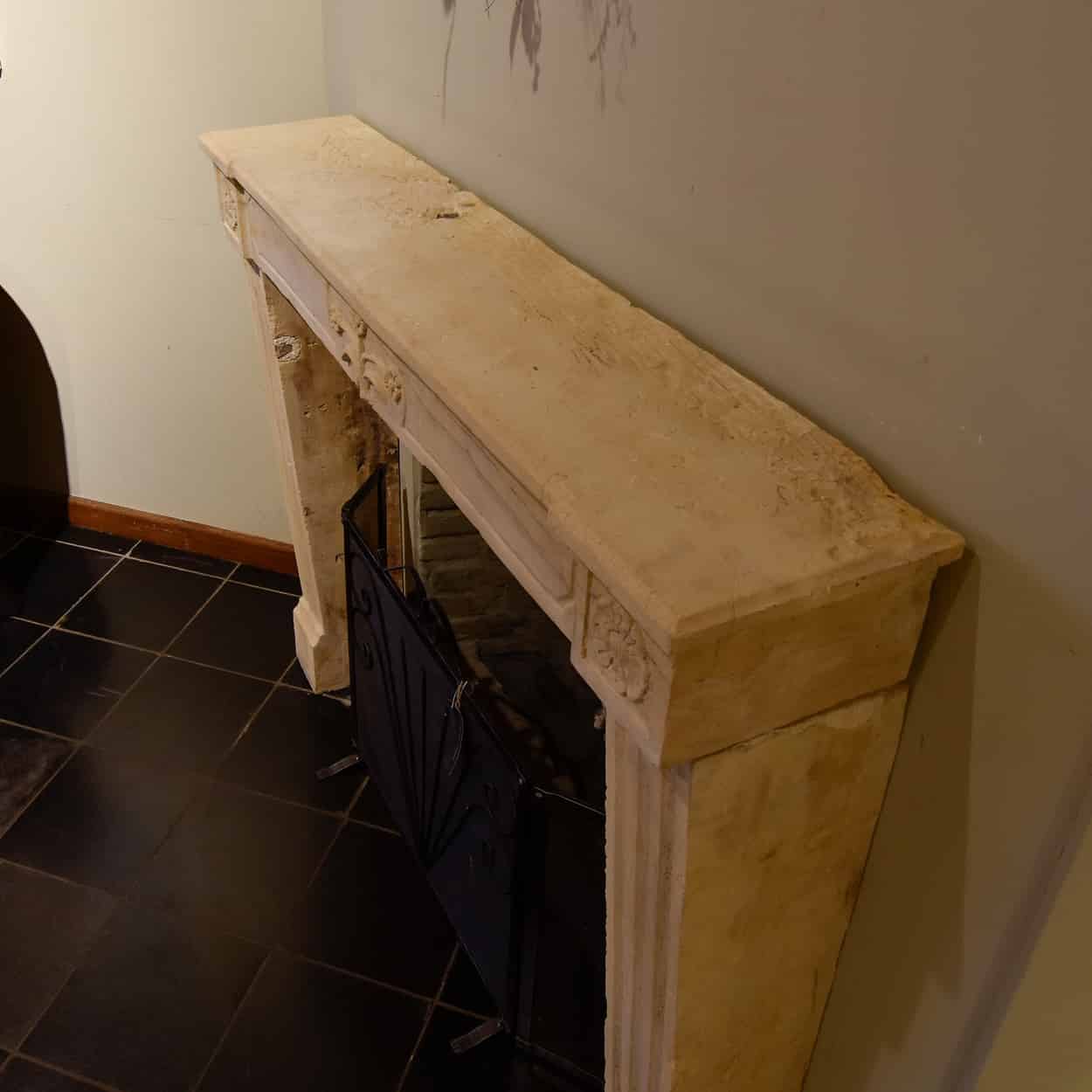 Old marble stone Front fireplace