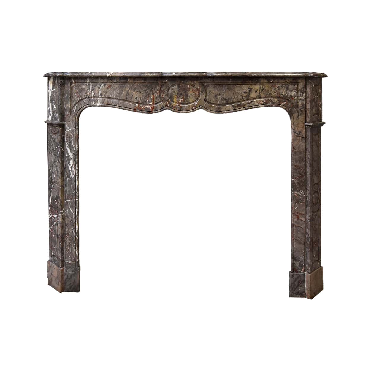 Marmeren-Pompadour-voorzetschouw