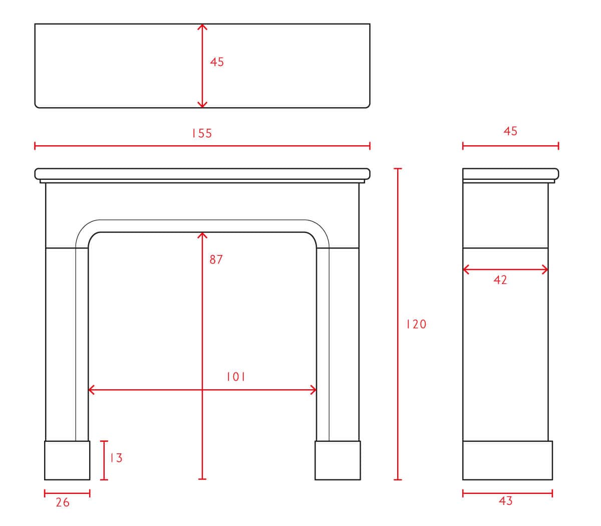 Antieke-zwart-marmeren-voorzetschouw