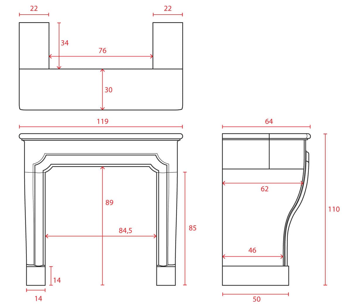 Clemont-zandstenen-schouw-maten