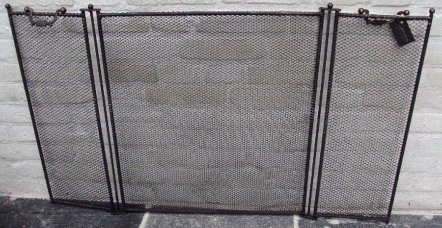 Haardscherm-driedelig