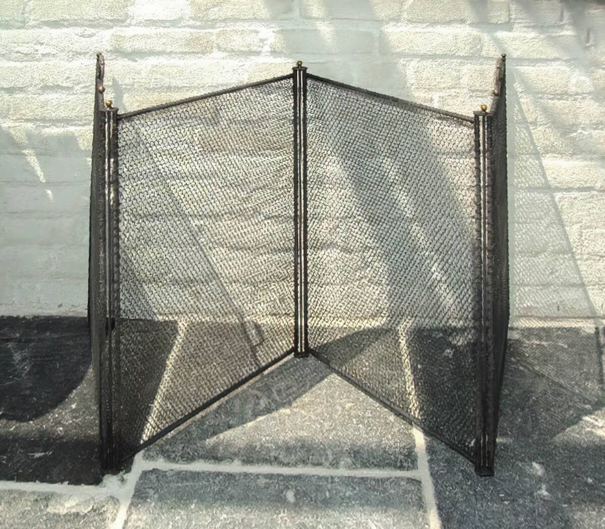 Haardscherm-vierdelig