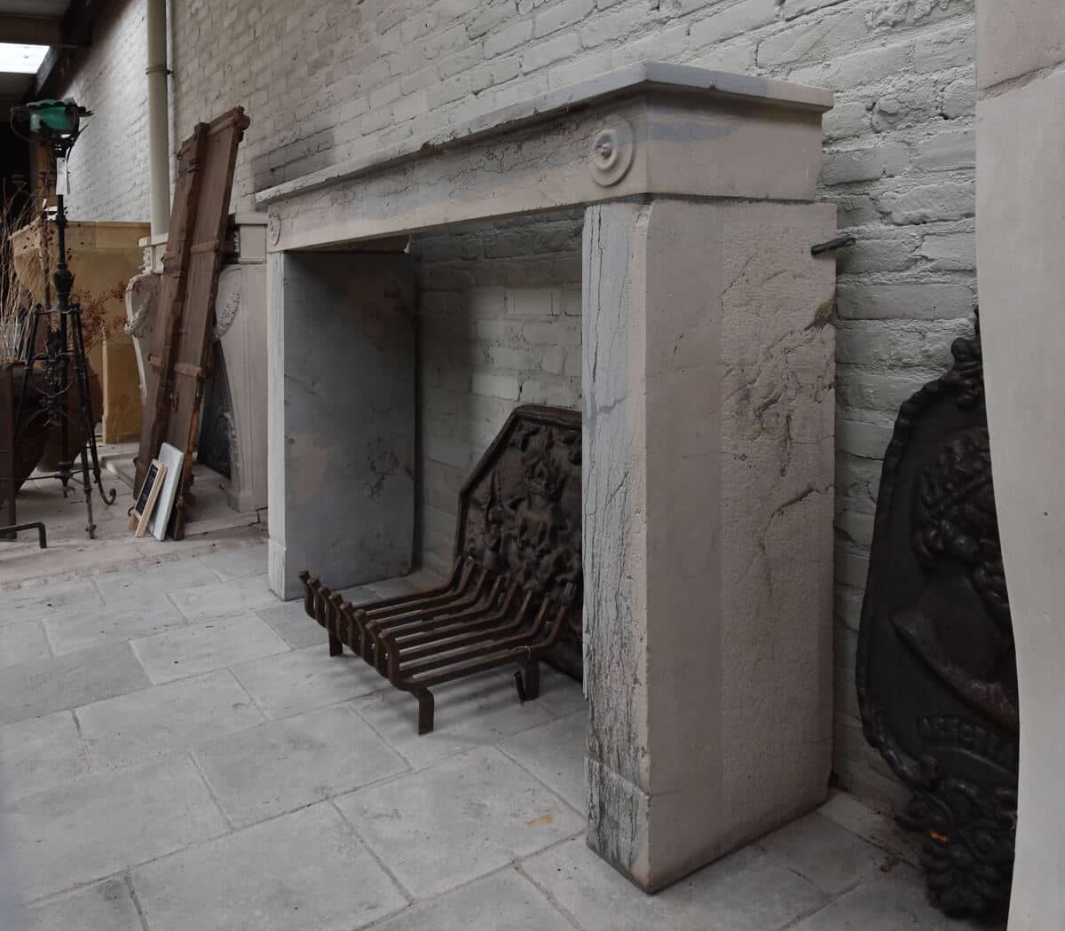 Marmerstenen-voorzetschouw