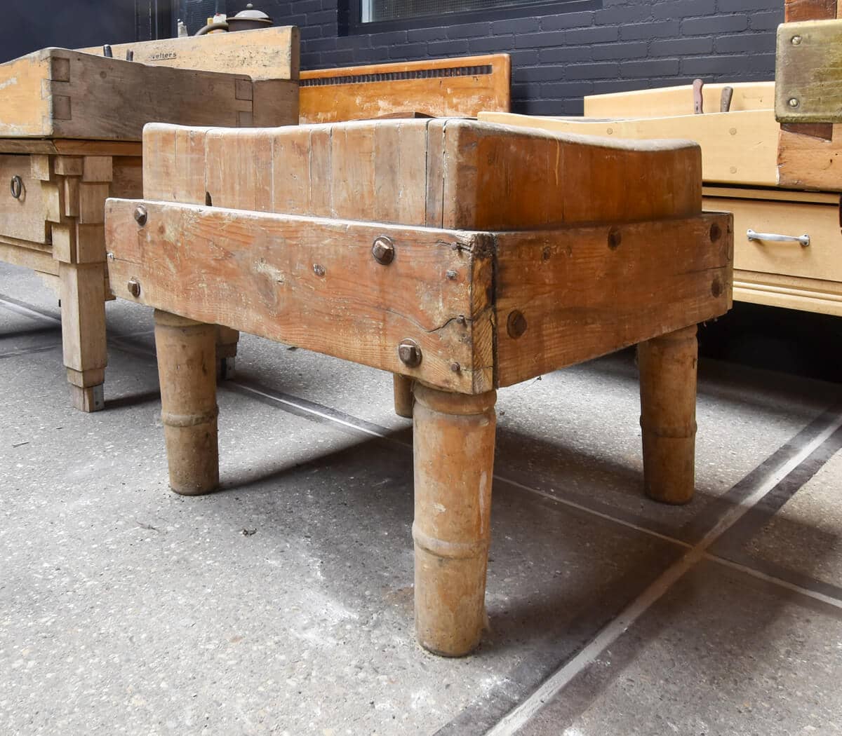 Oude-slagers-hakblok