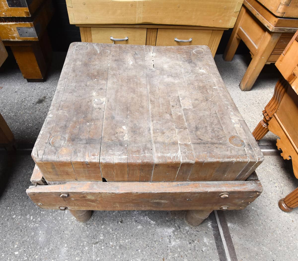 Oude-slagers-hakblok