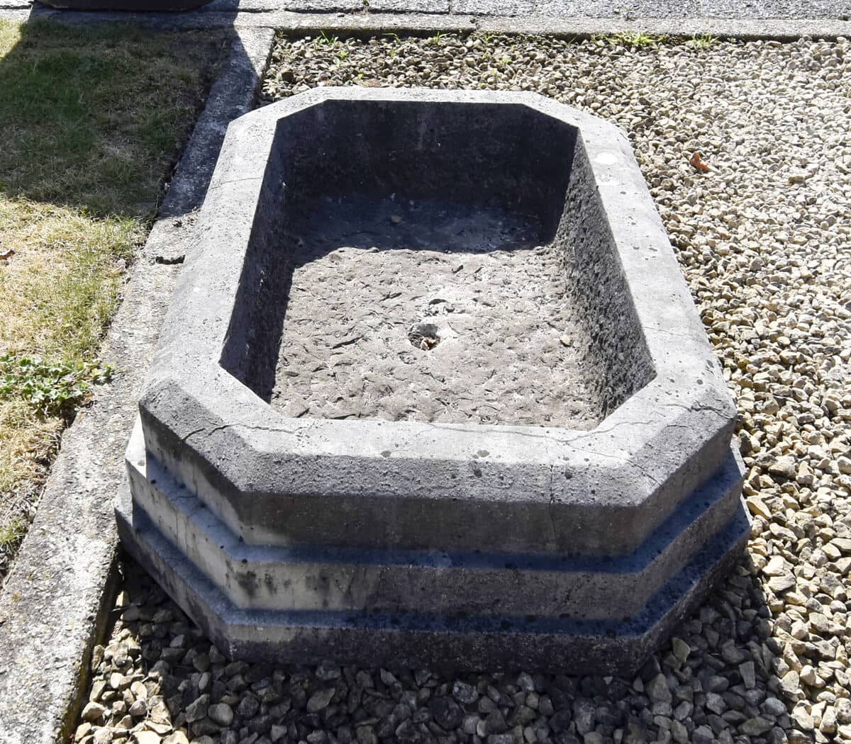 hardstenen planten bak