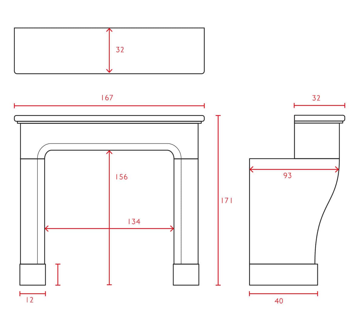 Zandstenen-voorzetschouw