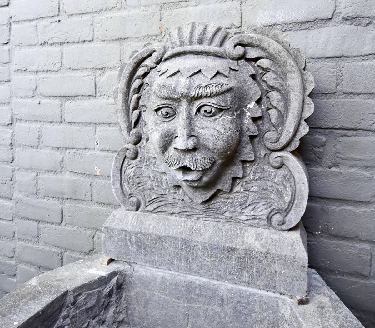 Natuurstenen-wandfontein