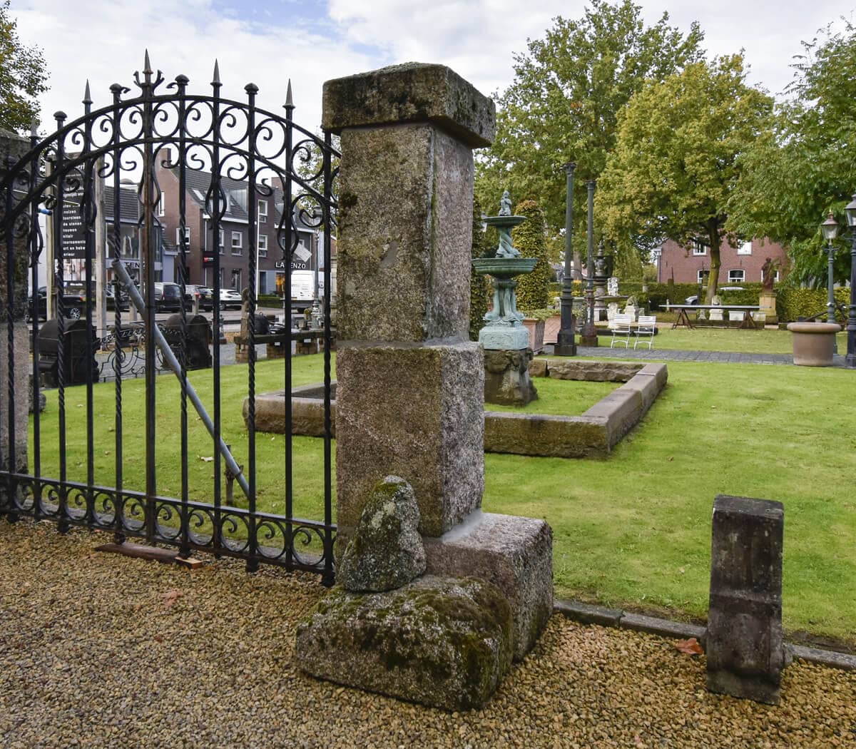 Granieten-poortpalen