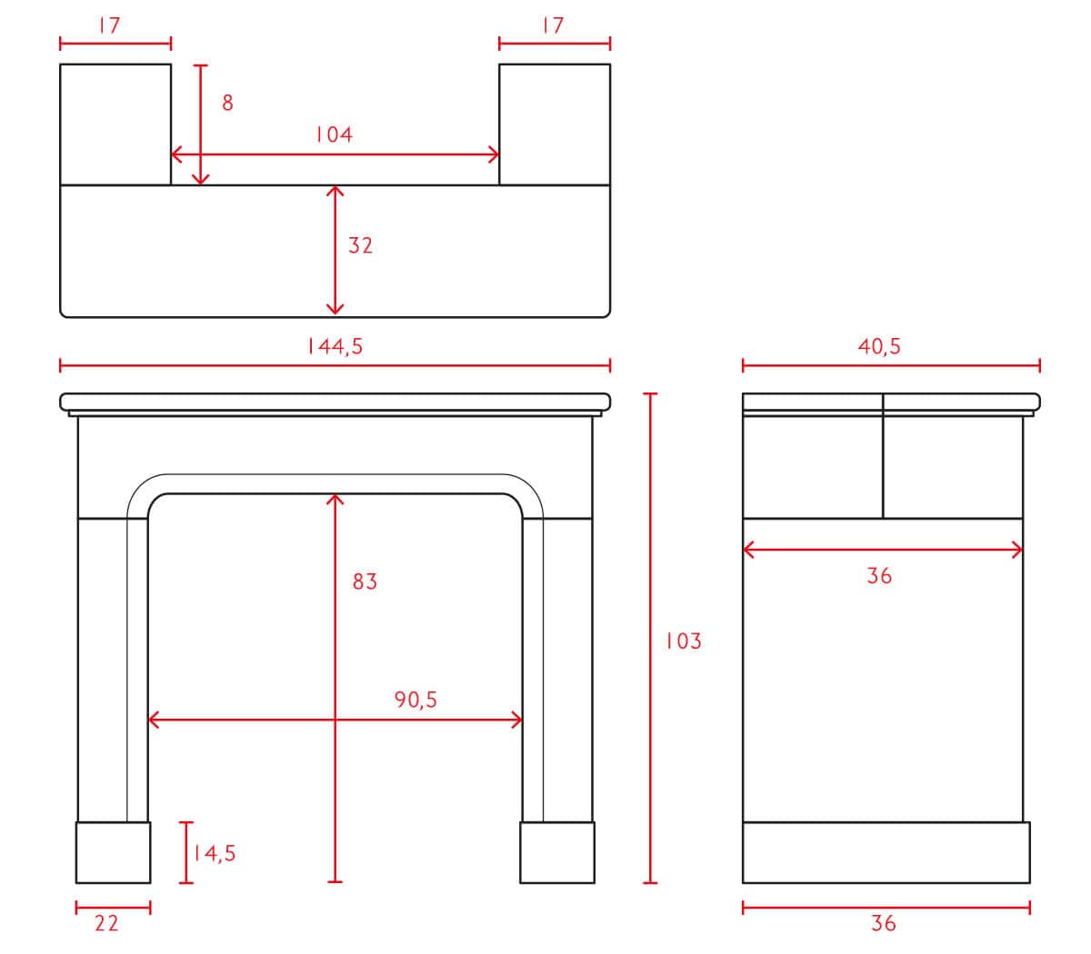Zwart-marmeren-modillion-ombouwschouw-