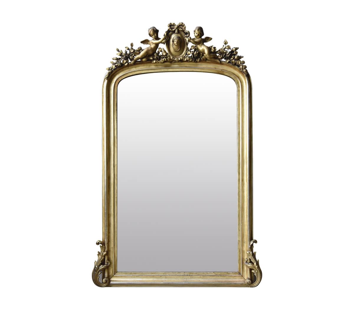 Antieke-spiegel-met-engeltjes