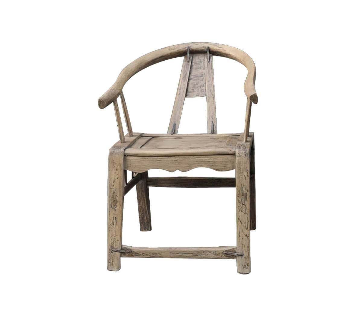 Houten-hoefijzer-stoel