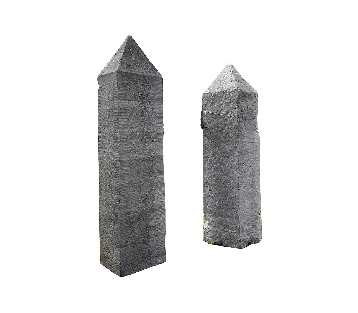 Zandstenen-poortpalen