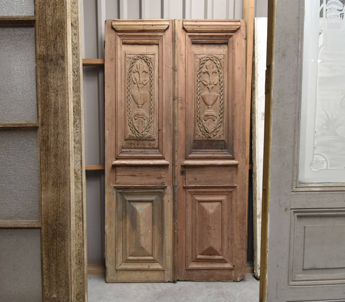 Eiken-dubbele-voordeur