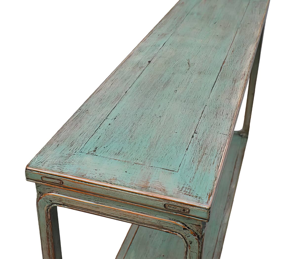 Groen-houten-wandtafel