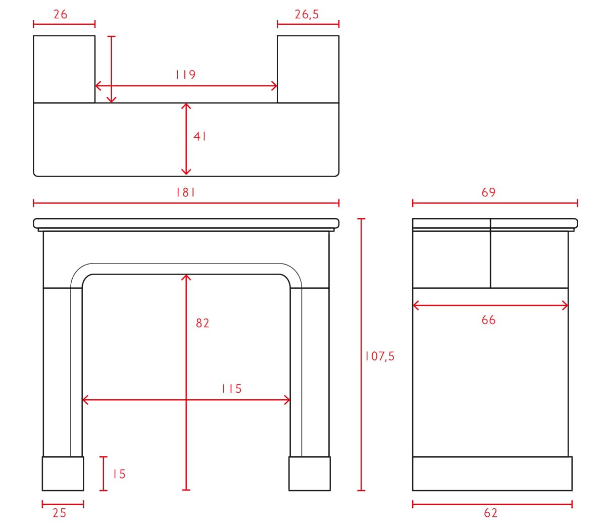Carrara-marmeren-ombouwschouw