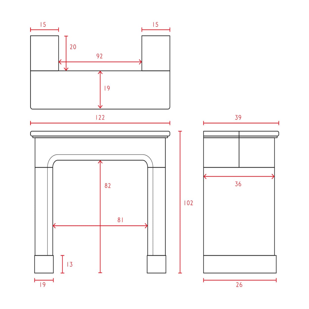 Camel-marmeren-ombouwschouw