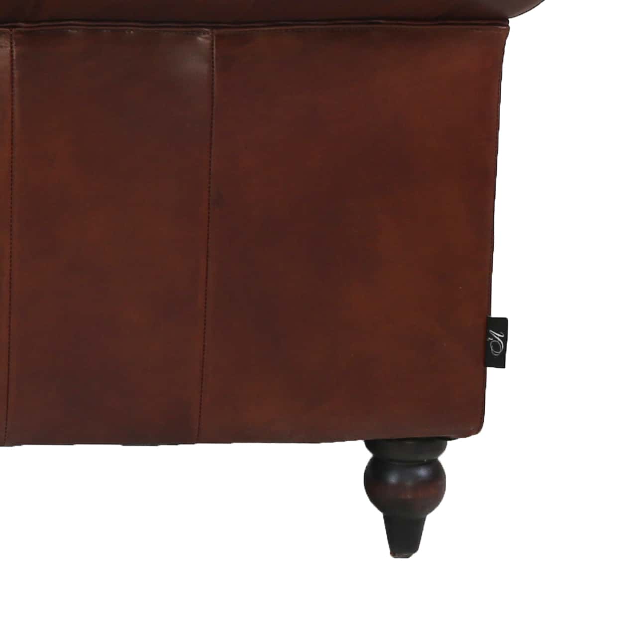 Chersterfield-25-zits-Eersteklas-rundleer-Vintage-cigar