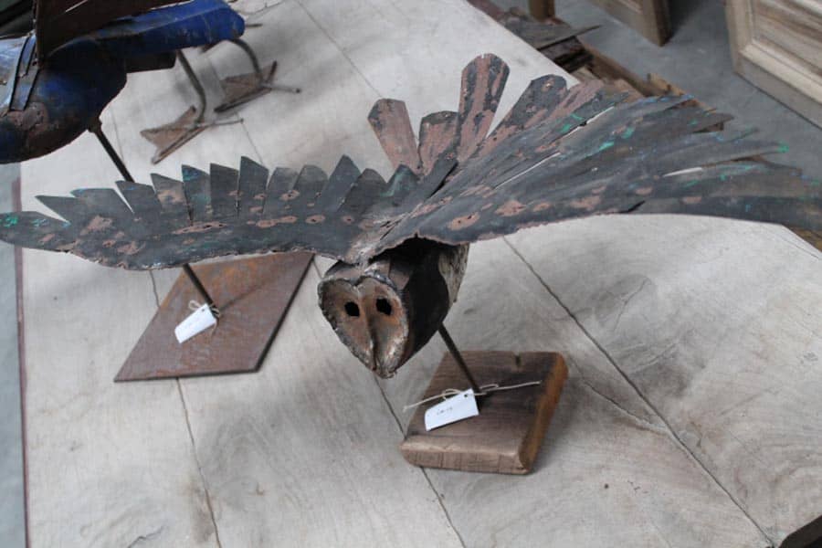 IJzeren-handgemaakte-uil-eenmalige-brocante-decoratie