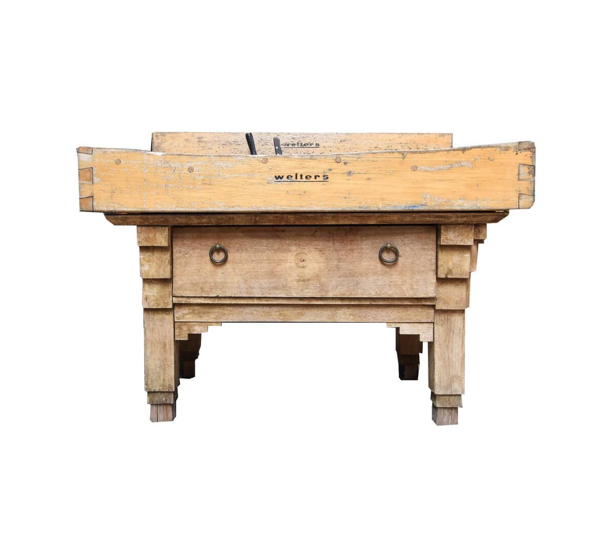 brede-hakblok-orgineel-oud-messen-gleuf-incl-messen