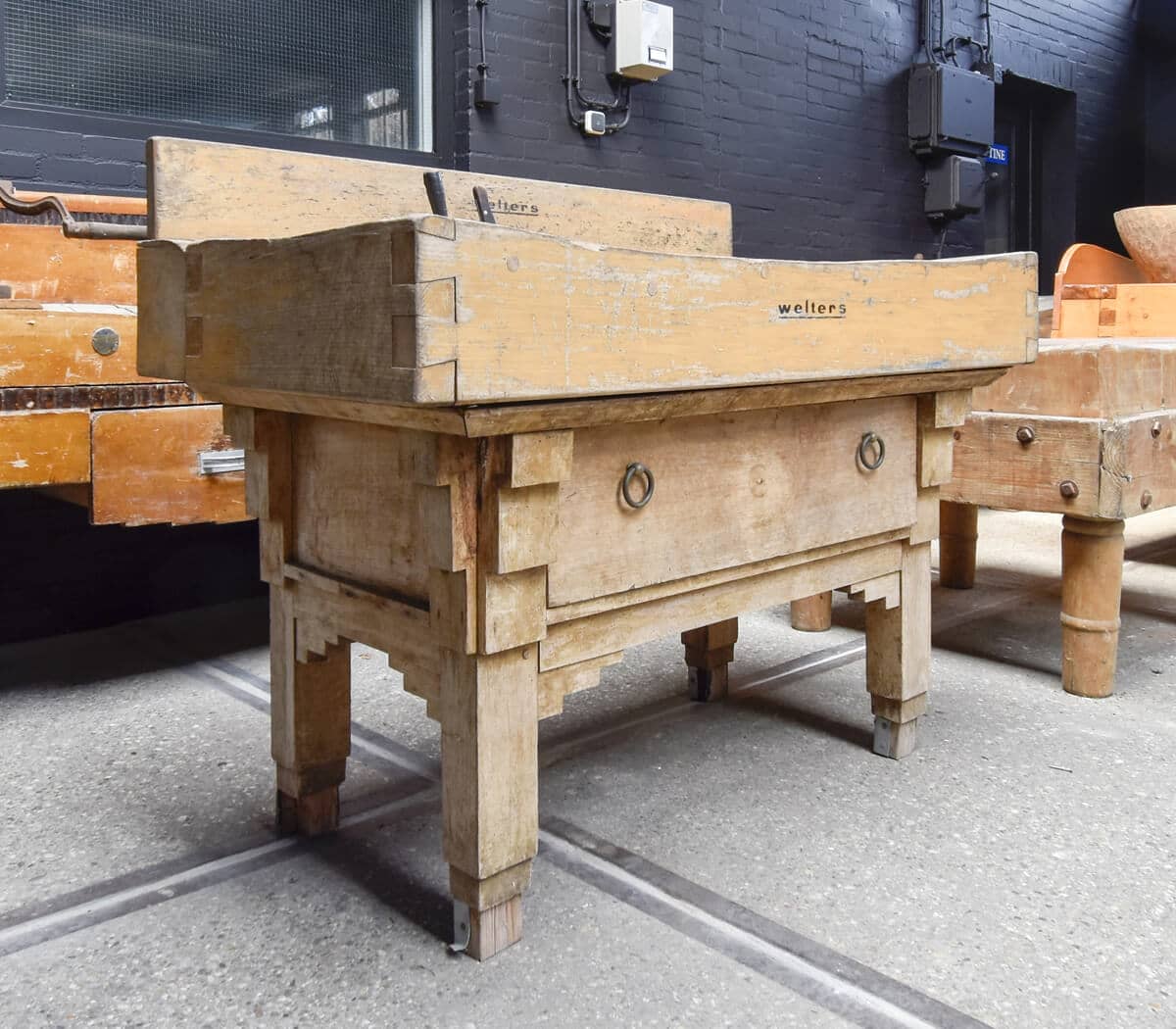 brede-hakblok-orgineel-oud-messen-gleuf-incl-messen