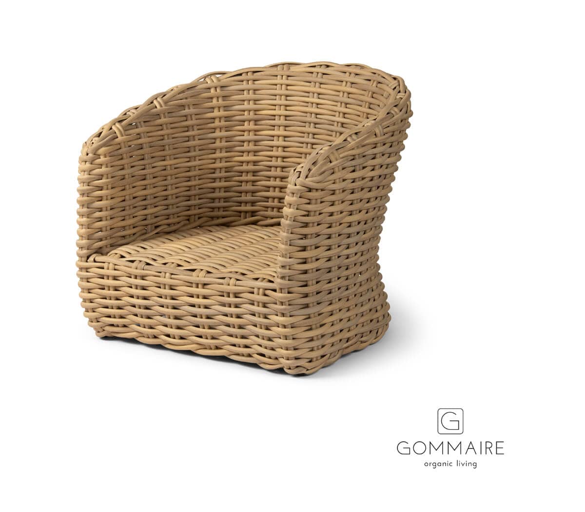Gommaire-outdoor-wicker-furniture-easy_chair_feline-G673-CLR-PE-Antwerpen