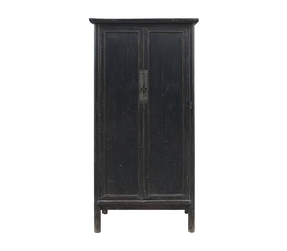 Houten-kast-met-2-deuren-en-lades-in-de-kast