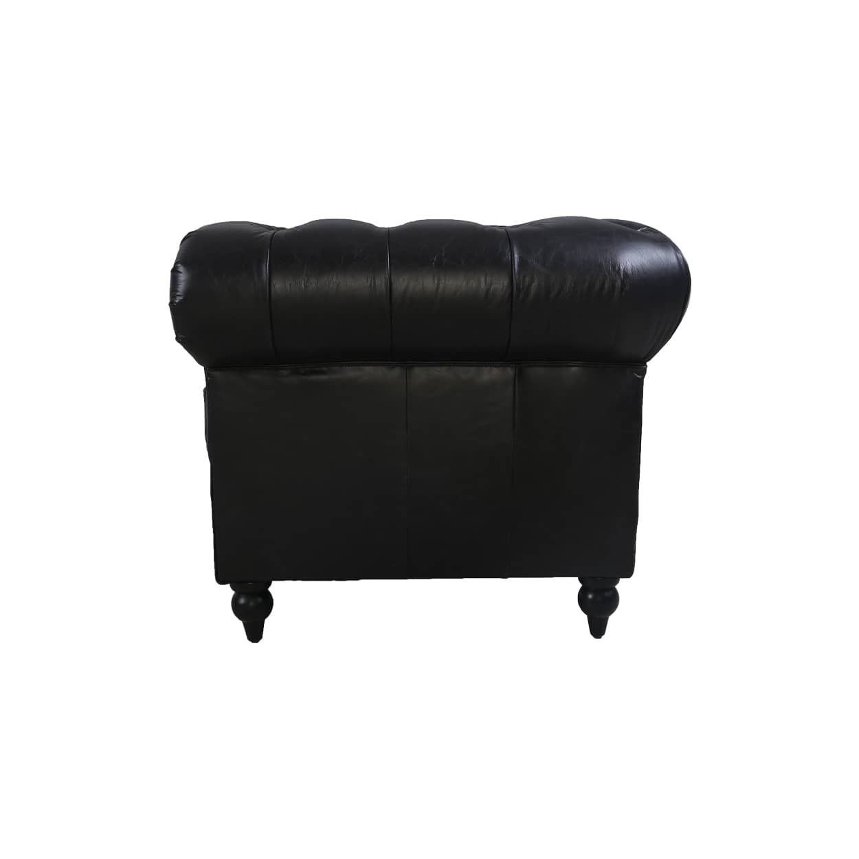 Chersterfield-25-zits-Eersteklas-rundleer-Ebony-Black