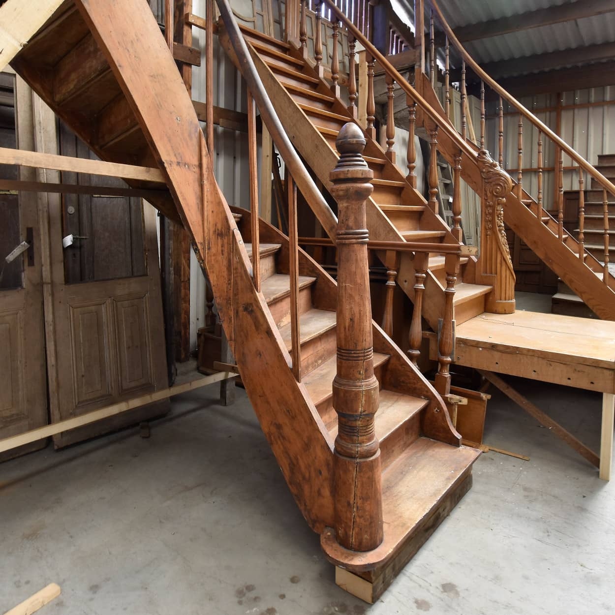 Eiken-houten-trap